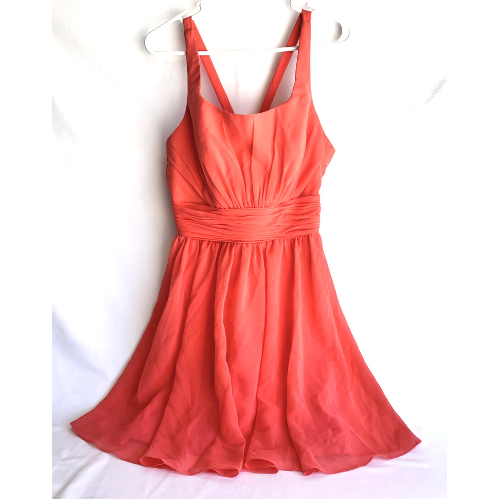 Allure Bridals Bridesmaids Women s Coral Dress Size 12